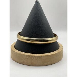 Gold-Tone Metal Bangle Bracelet